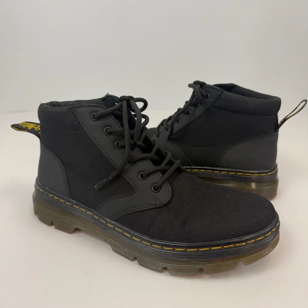 Dr. Martens Bonny Black Nylon Utility Boots Mens 10 Chukka AW004